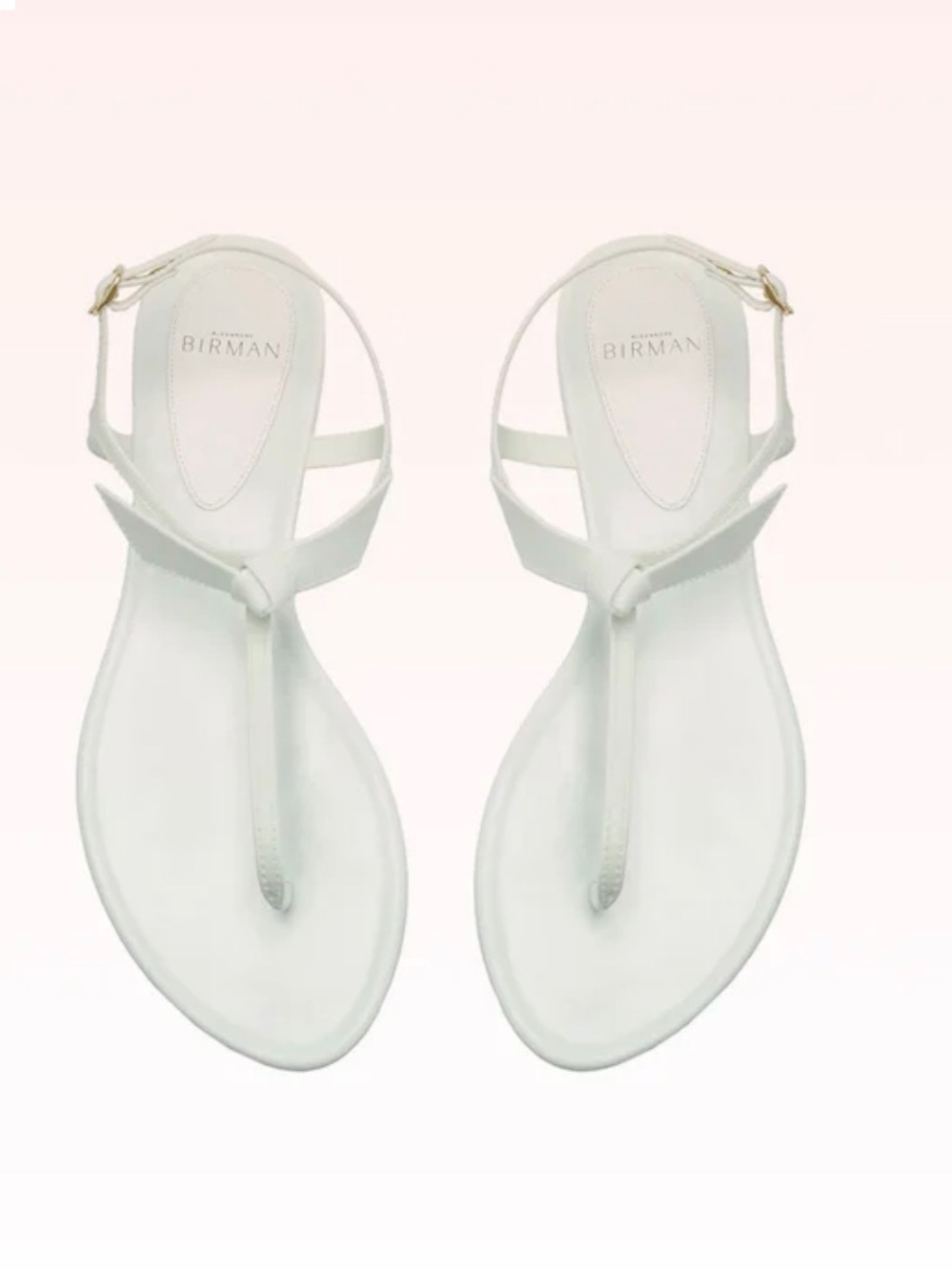 NIB Alexandre Birman Clarita Jelly Sandle - White Sz 42